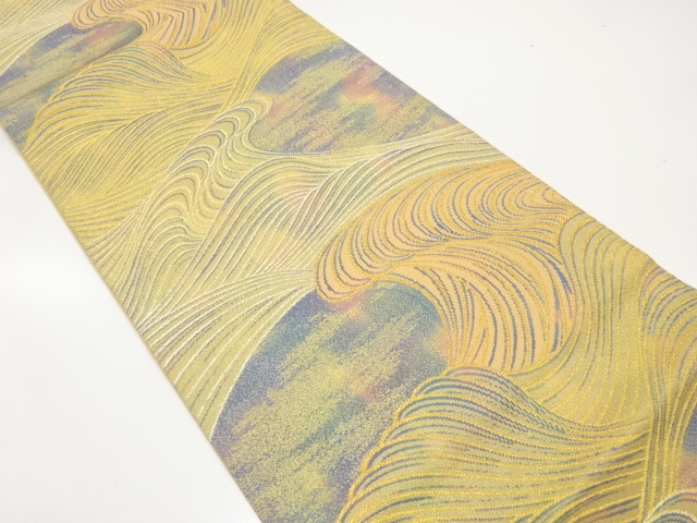 JAPANESE FUKURO OBI / WOVEN ROUGH WAVE